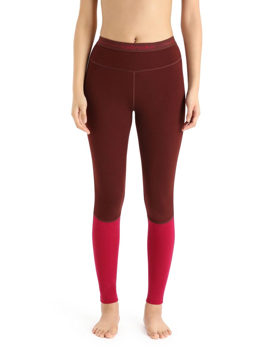 Icebreaker Merino 260 ZoneKnit™ Leggings Naisten Yksiosainen ja sarjat Pinkki | FI 1799WNBY